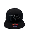 PR  Urban  Black Trucker Hat – Stretch Fit, Curved Brim, Premium 5D Embroidery,