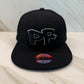PR Black Trucker Hat – Stretch Fit, Curved Brim, Premium 5D Embroidery, Puerto Rico Inspired Cap, Adjustable Snapback, Urban Streetwear