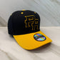 Puerto Rico PR 5D Embroidered Snapback – Curved Brim Black/Yellow