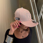 Puerto Rico Pink Morro PR Curved Brim Hat – Embroidered Flor Maga Collection