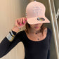 Puerto Rico Pink Morro PR Curved Brim Hat – Embroidered Flor Maga Collection