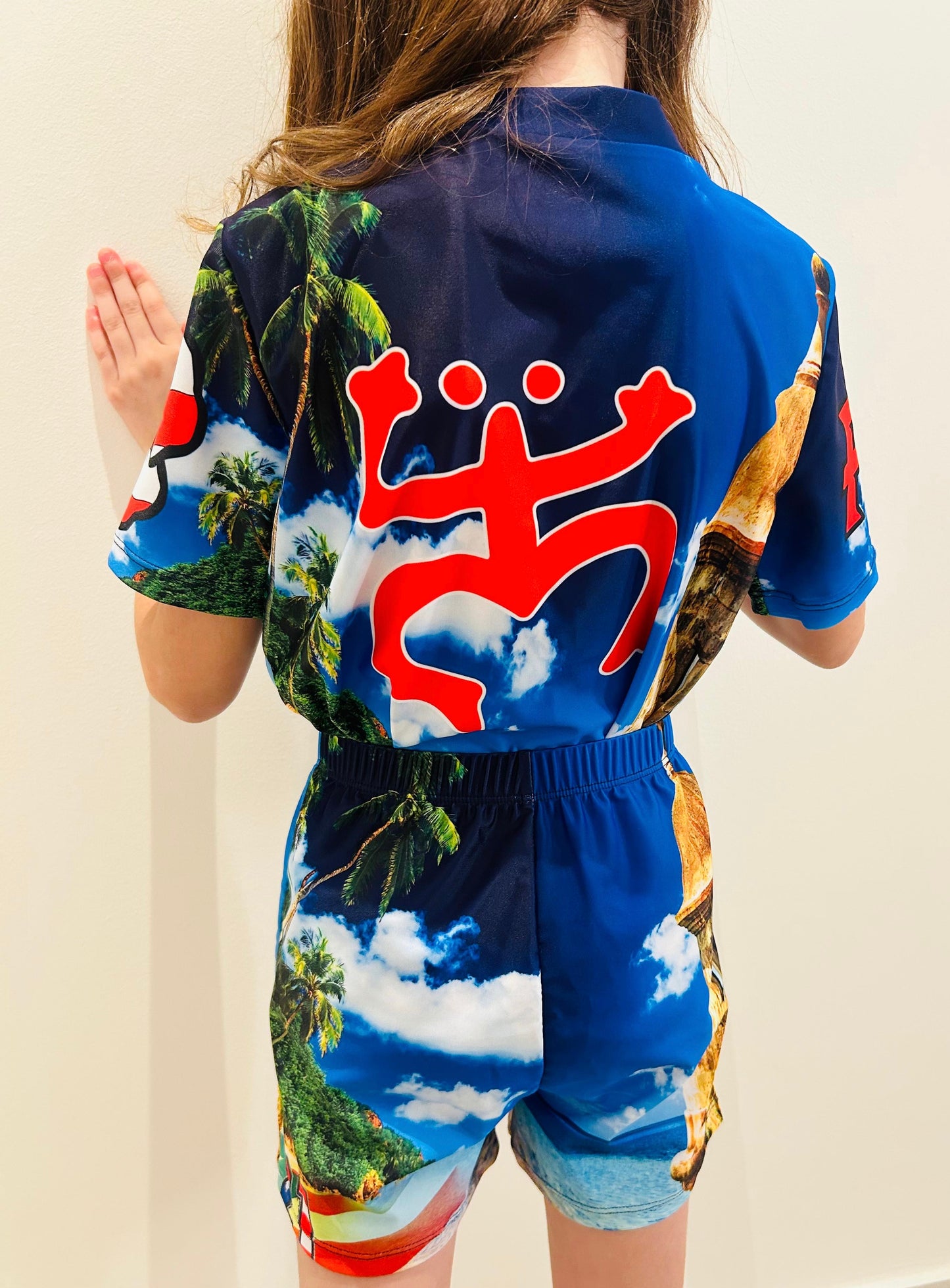 Puerto Rico Blue 2-Piece Bathing Suit for Kids – El Morro Design