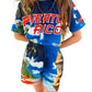 Puerto Rico Blue 2-Piece Bathing Suit for Kids – El Morro Design