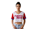 Boricua 21 Crop Top Jersey for Women – Puerto Rico Baseball Style Top
