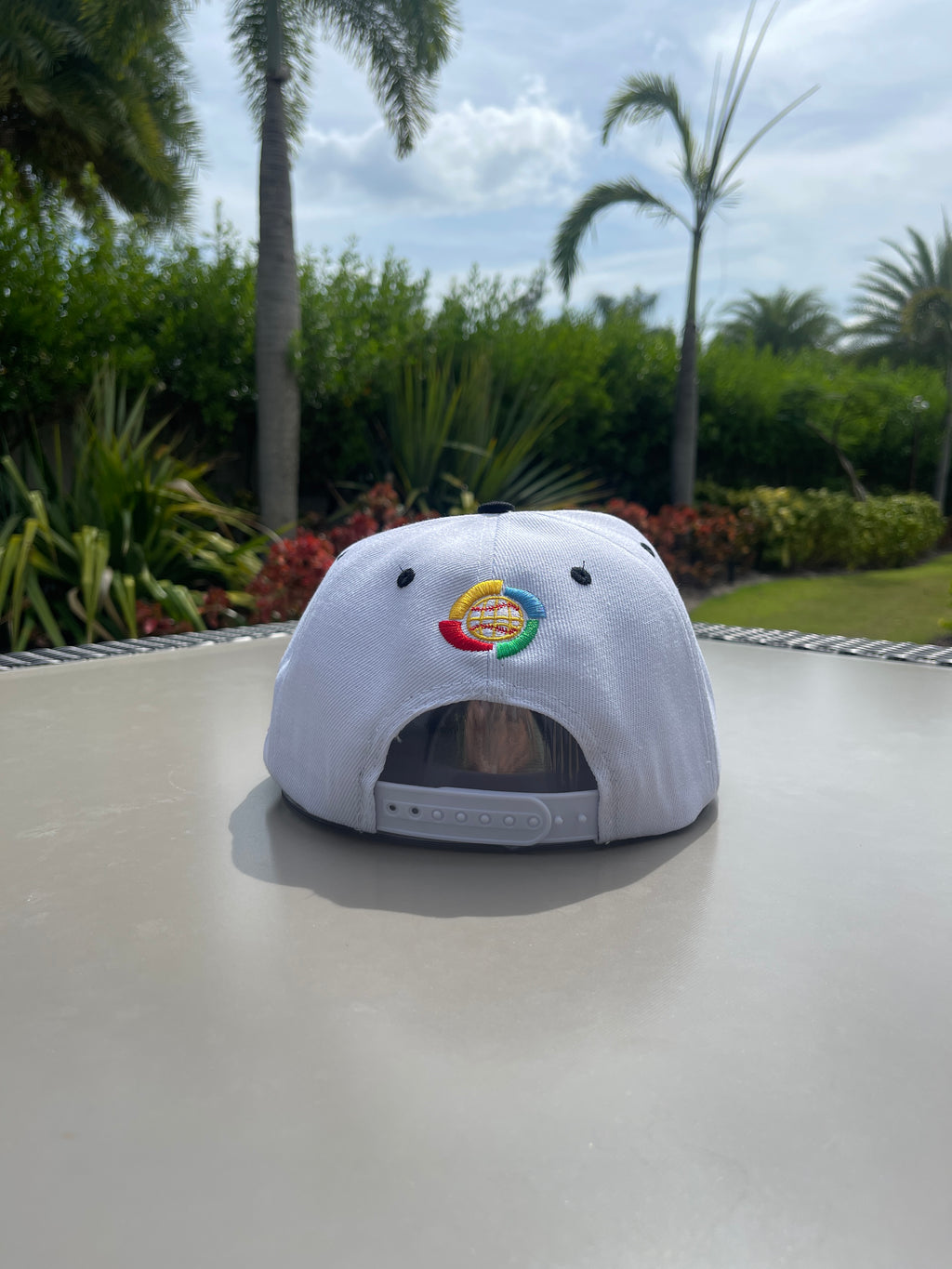 Puerto Rico PR White Flat Brim Snapback Hat – Embroidered Cotton Cap