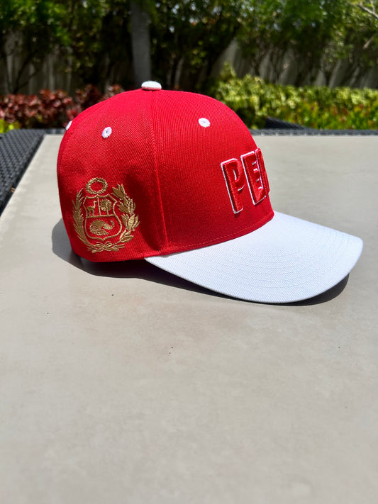 HEADZ FLEX Peru Cap Embroidered Flatbill Snapback Baseball Cap Embroidery Word Peru, N