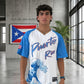 Puerto Rico Baseball Jersey – Boricua Wave Embroidered Button-Up Shirt