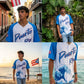 Puerto Rico Baseball Jersey – Boricua Wave Embroidered Button-Up Shirt