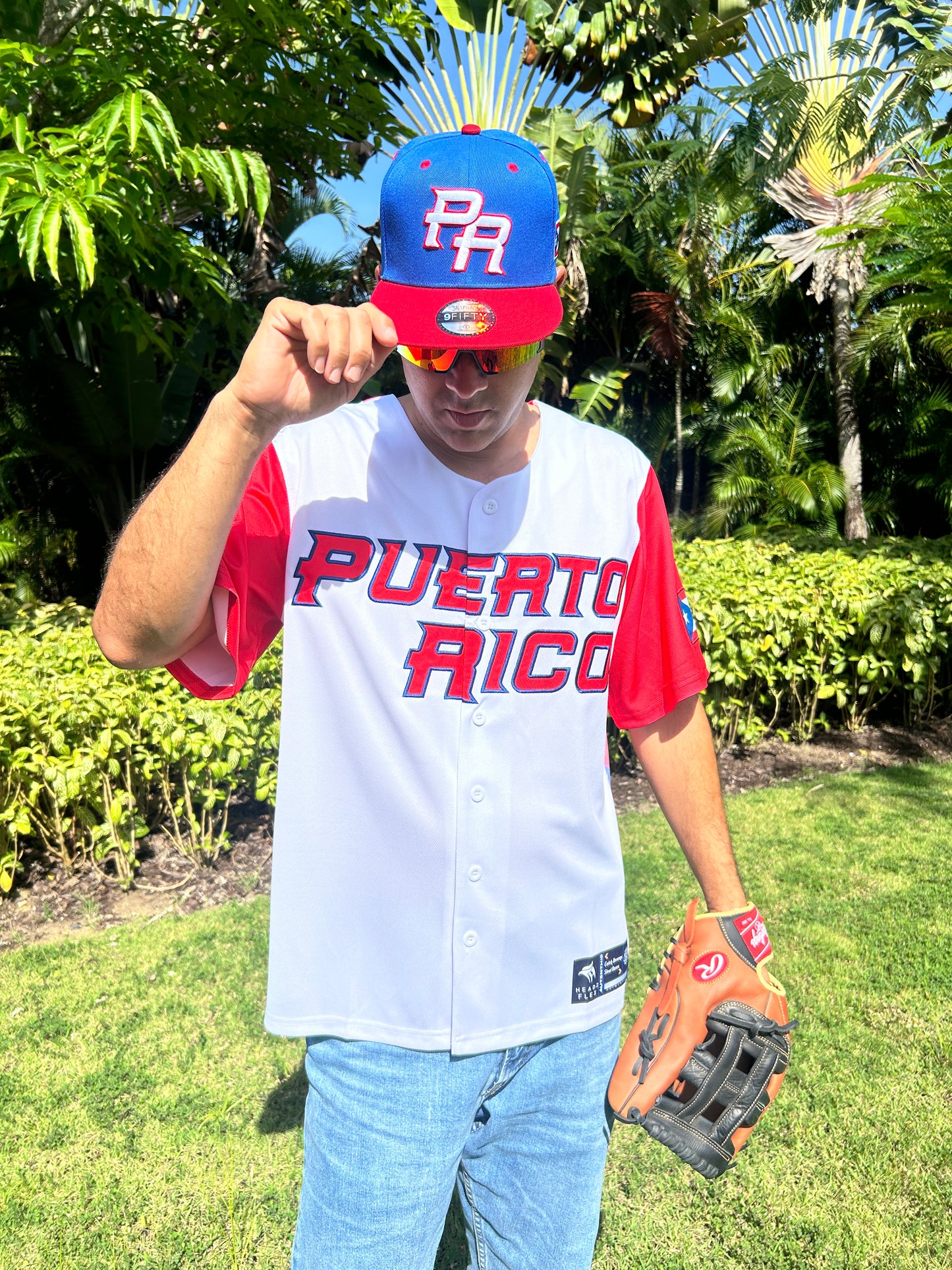 Lindor #12 Puerto Rico Baseball Jersey  Art Deco By Headz Flex