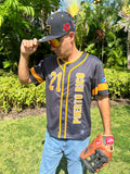 Clemente 21 Puerto Rico Baseball Jersey – 3000 Hits Tribute Button Jersey