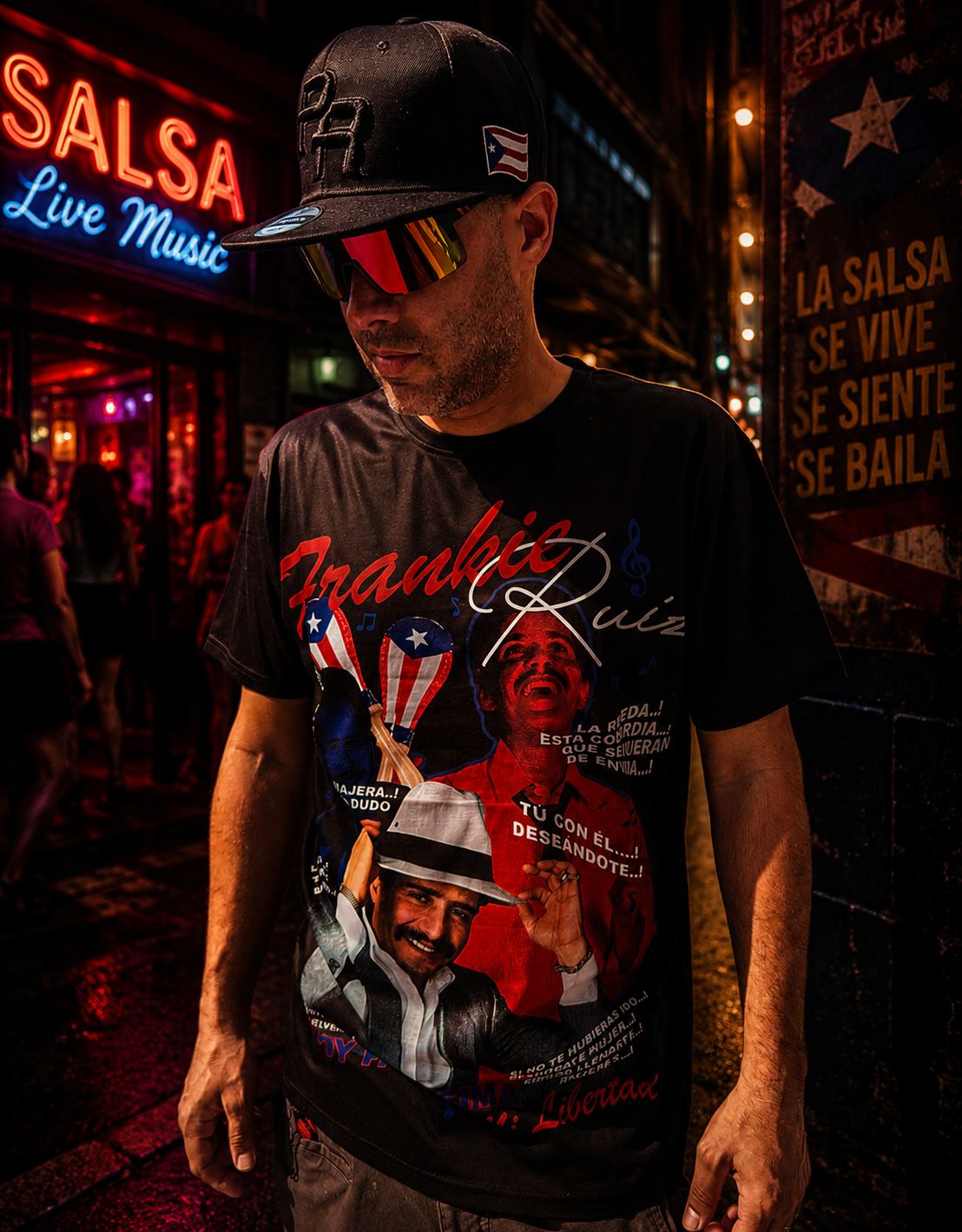 Salsero Certificado Salsa T-Shirt Frankie | Latin Music Graphic Tee