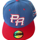 NuevaYol PR Snapback Hat – Flat Brim, Sapo Concho Side Patch Blue Red