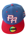 NuevaYol PR Snapback Hat – Flat Brim, Sapo Concho Side Patch Blue Red