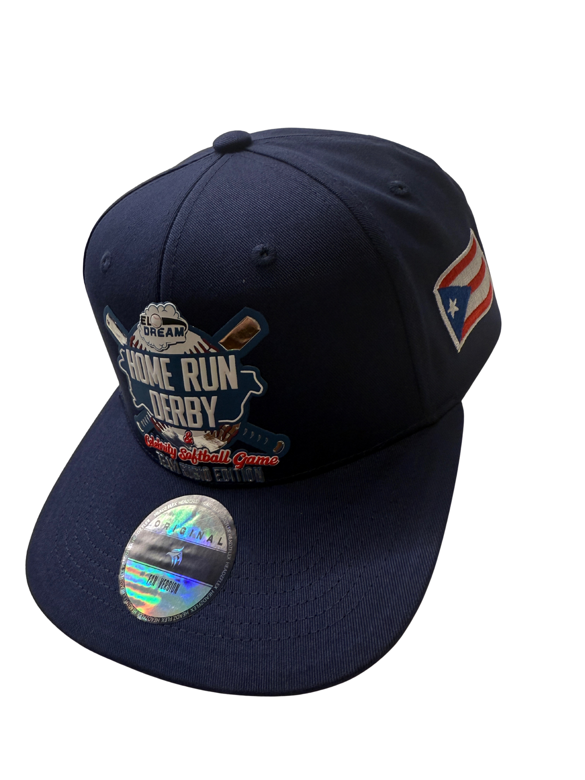 Puerto Rico Baseball Cap – Limited Edition 2025 Navy Cotton Flat Brim Hat | Tainowears®