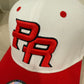 Puerto Rico PR Snapback Hat – Red/White Curved Brim Cap, 3D Embroidery,