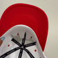 Puerto Rico PR Snapback Hat – Red/White Curved Brim Cap, 3D Embroidery,