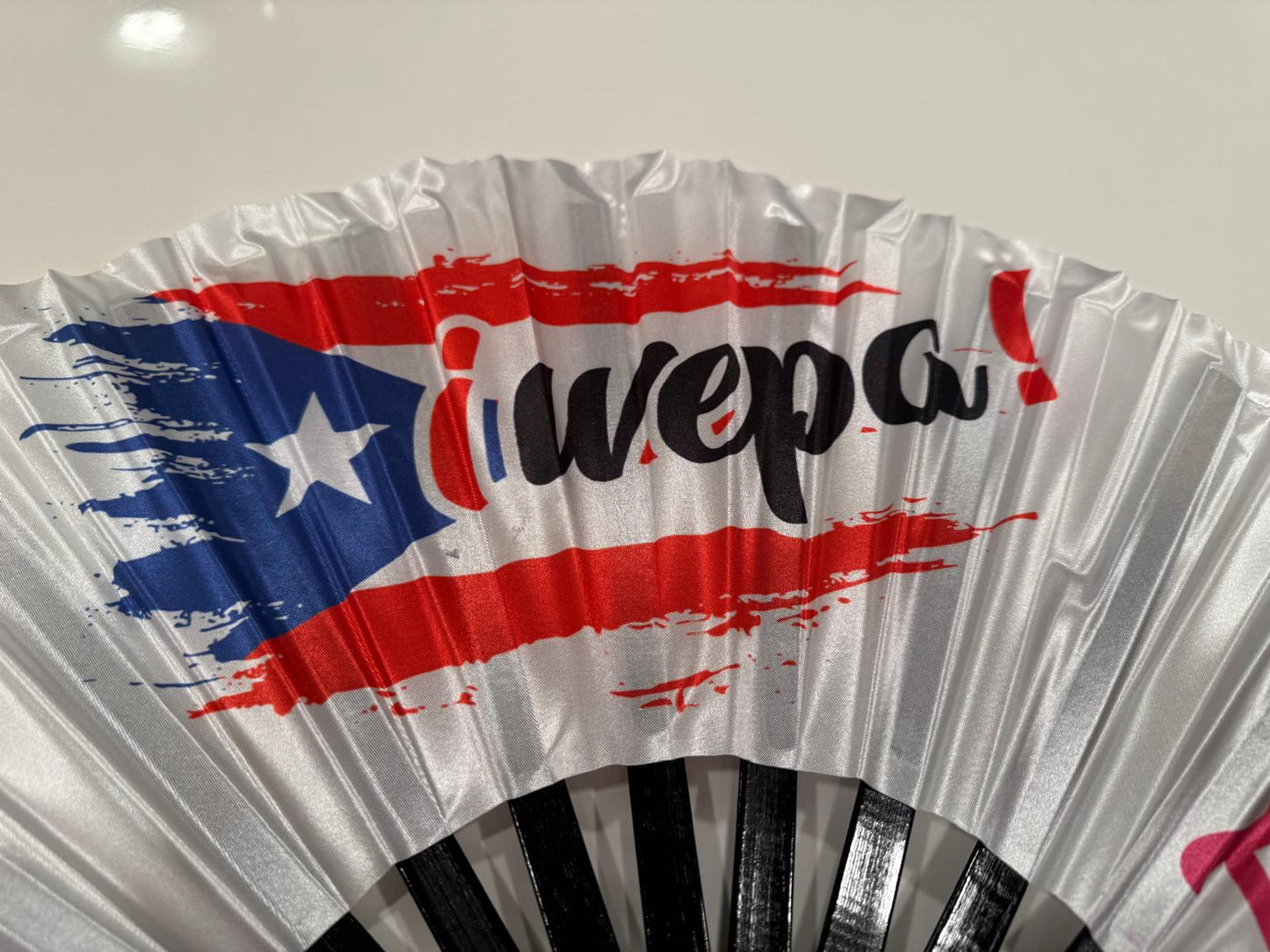 ¡Wepa! Florida Folding Fan – Premium Nylon & Bamboo