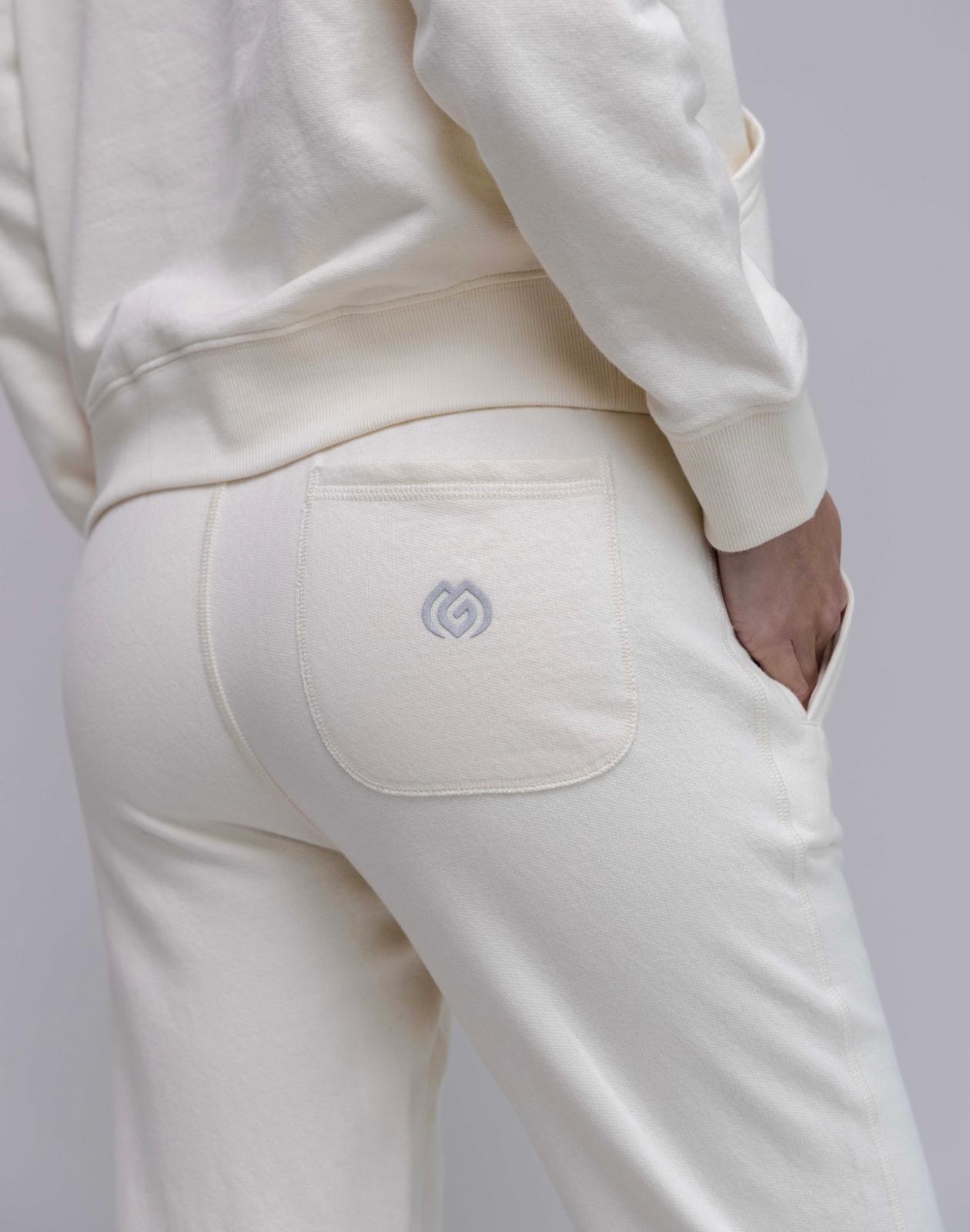 Metaglam “Marshmallow” Peru Cotton Jogger – Ultra-Soft French Terry, Made in Peru, Relaxed Women’s Fit