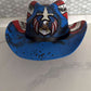 American Eagle Rhinestone Cowboy Hat – Patriotic Western Festival Hat