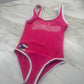 Boricua Pink One Piece Bathing Suit – Lycra Swimsuit for Girls