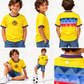 Mexico Golden Spirit Kids Jersey – Yellow Polyester Youth Shirt  Description