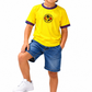 Mexico Golden Spirit Kids Jersey – Yellow Polyester Youth Shirt  Description