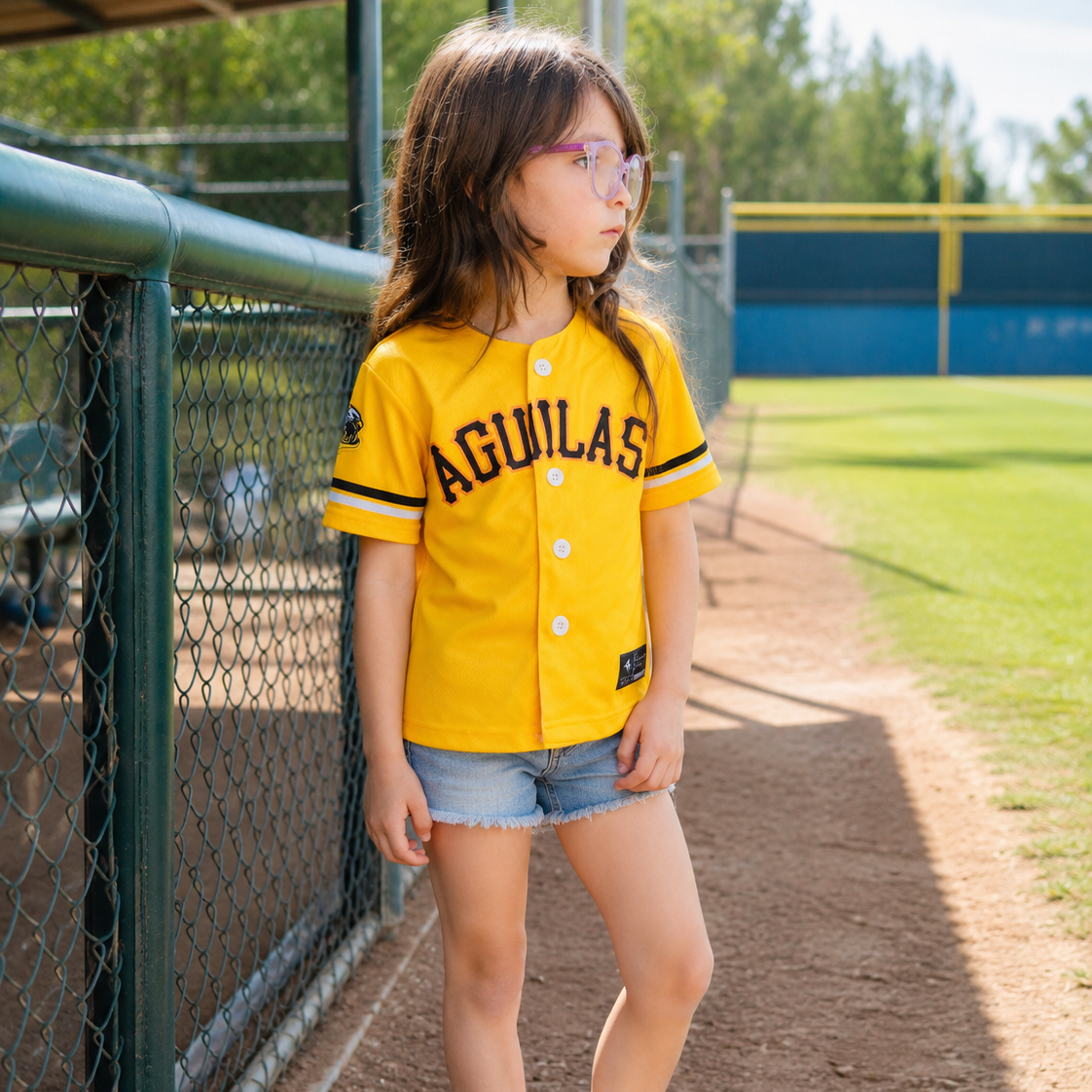 Kids Dominican Republic baseball jersey with breathable fabric