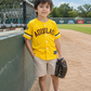 Aguilas Kids Baseball Jersey – Dominican Republic Yellow Youth Shirt