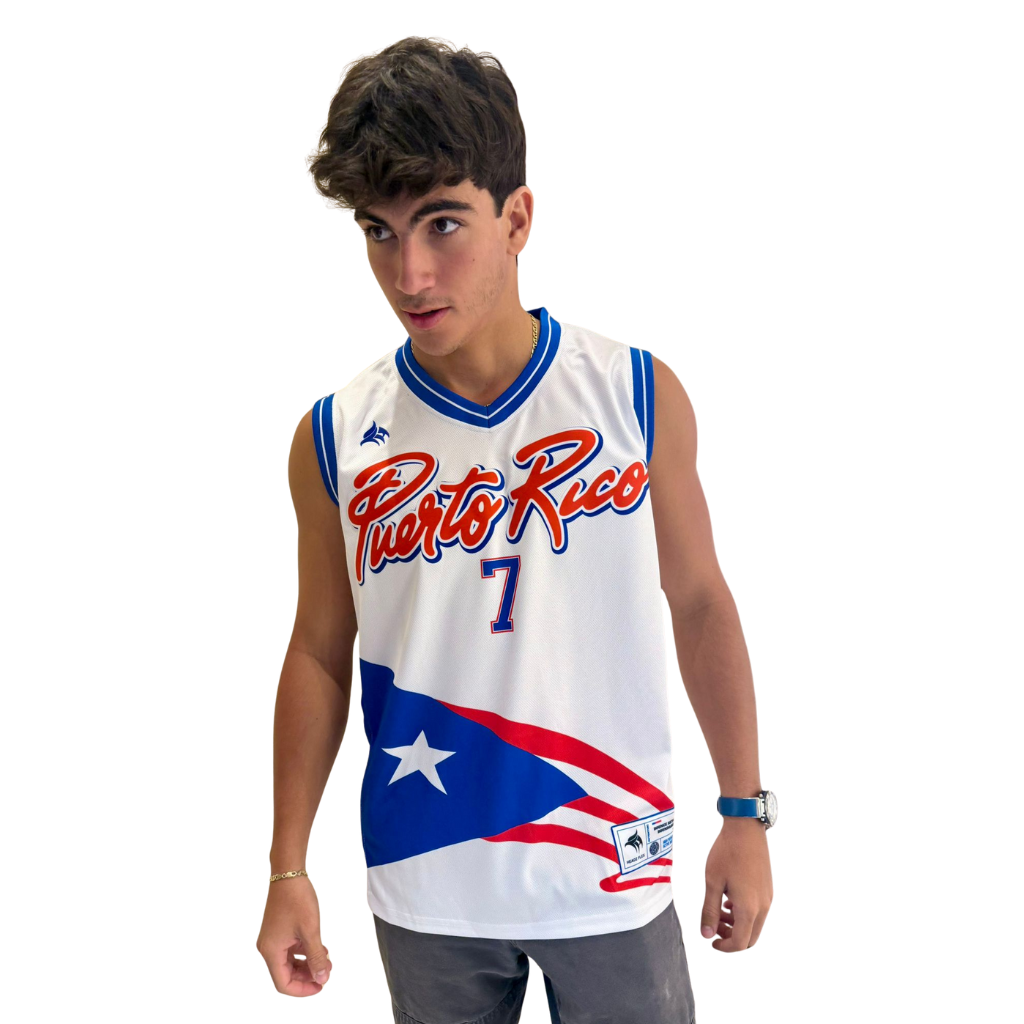 Puerto Rico Basketball Jersey | Arroyo 7 Sleeveless Mesh Jersey