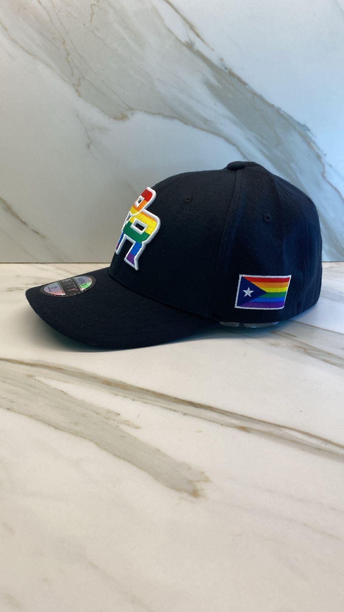 Puerto Rico Pride PR Hat – Cotton Stretch Fitted Cap with 5D Embroidery