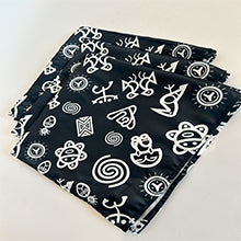 Símbolos Taíno Satin Bandana | Puerto Rico Fashion