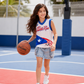 Kids Mesh Basketball Jersey – Bright Puerto Rico Flag Sleeveless Shirt