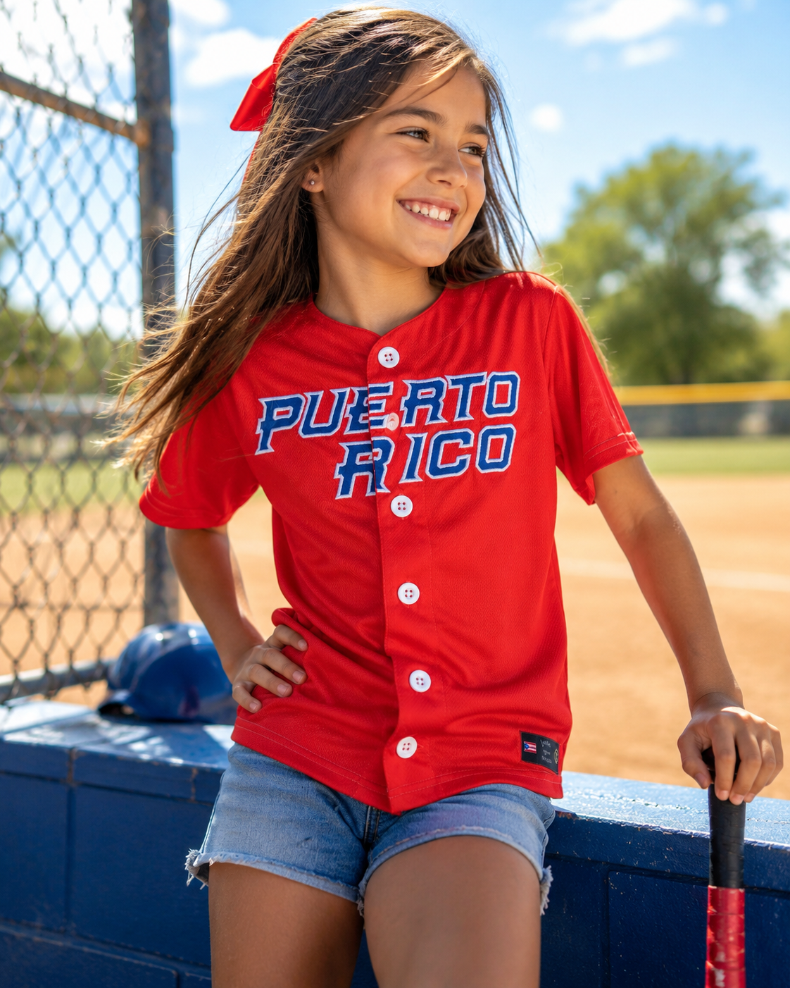 Puerto Rico – Red Boricua #21 Youth Shirt