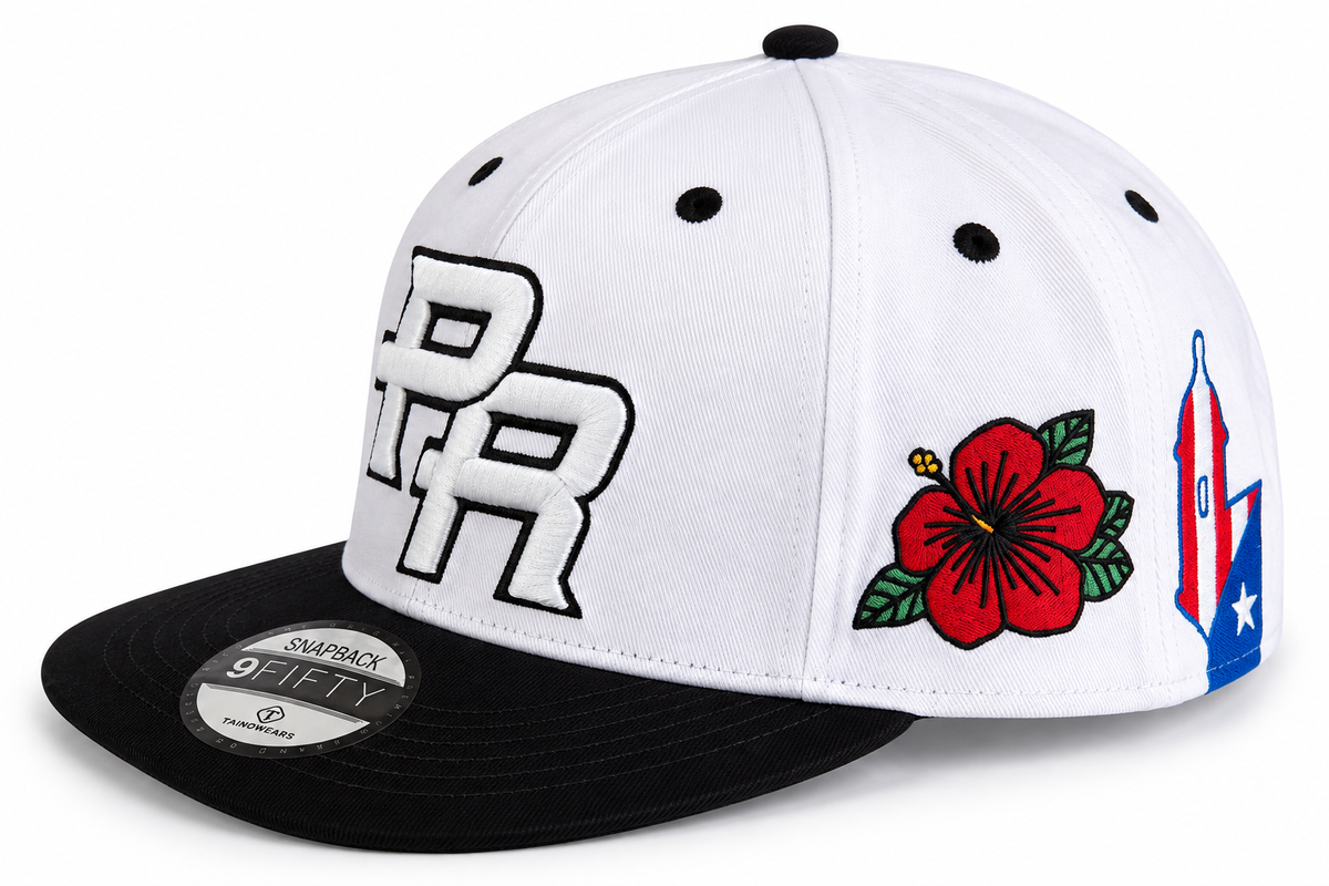 Borinquen Black Heritage Curved Brim Cap
