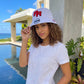 Puerto Rico PR Chenille Bucket Hat | Cotton Festival Hat