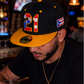 Puerto Rico 21 Black Yellow Flat Brim Snapback Hat – Flag Embroidered Cap
