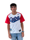 Cuban Outfit Men – Classic Cuba Baseball Jersey with Flag Design | Summer Festival Wear