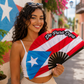 Puerto Rico De Pura Cepa Large Folding Fan – Bamboo Clack Hand Fan