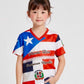 Kids Puerto Rico Dominican Republic V-Neck T-Shirt – Lightweight Cultural Shirt