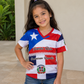 Kids Puerto Rico Dominican Republic V-Neck T-Shirt – Lightweight Cultural Shirt