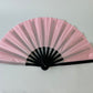 Folded fan Pink Glitter