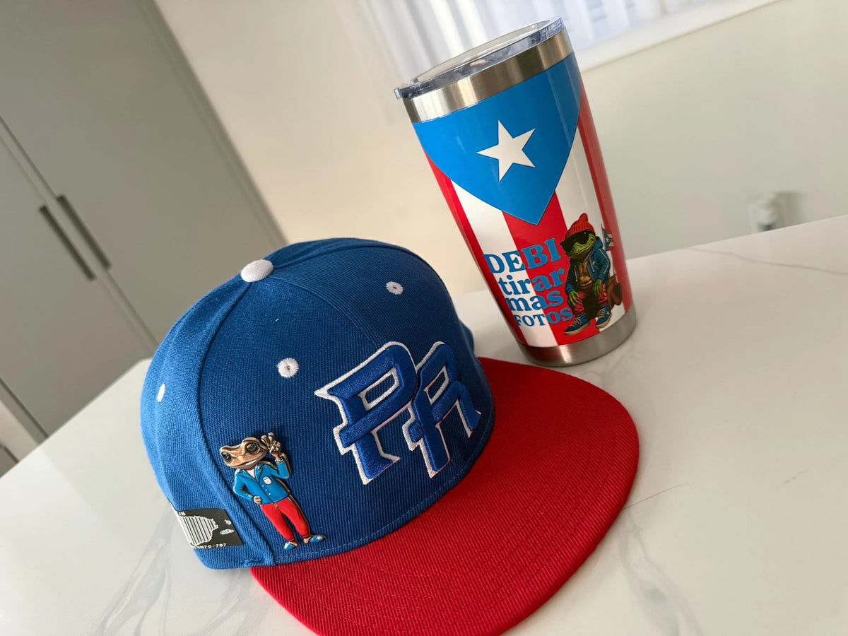 Puerto Rico Snapback Hat – Sapo Concho Metal Pin Cap | Tainowears®