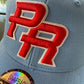 Light Blue PR Snapback Hat – 3D Embroidered, Boricua Streetwear