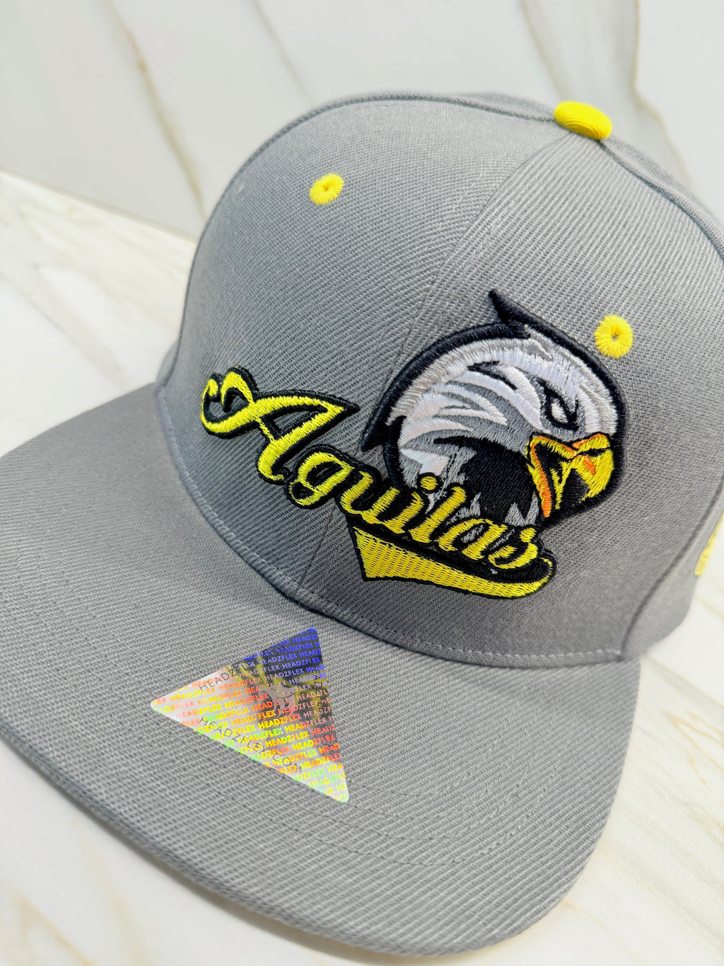 DR – Premium Eagle Embroidered Flat Brim Cap | HeadzFlex®