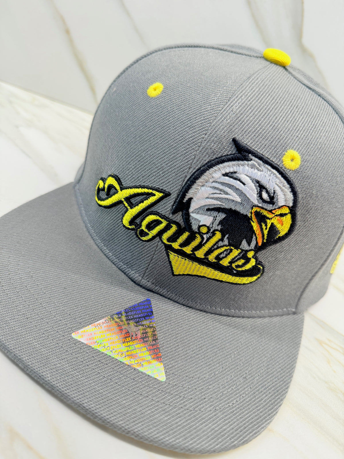 DR – Premium Eagle Embroidered Flat Brim Cap | HeadzFlex®