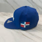 HeadzFlex Licey Baseball Cap - Blue Snapback Flat Bill | Premium Embroidery & Dominican Republic Flag