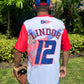 Lindor #12 Puerto Rico Baseball Jersey  Art Deco By Headz Flex