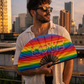 LOVE Rainbow Pride Folding Fan – Bamboo Clack Hand Fan