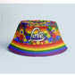 Love Retro Pride Bucket Hat | Bright Festival Streetwear Hat