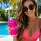 Pink Glitter Love 20oz Tumbler – Insulated Stainless Steel Travel Cup